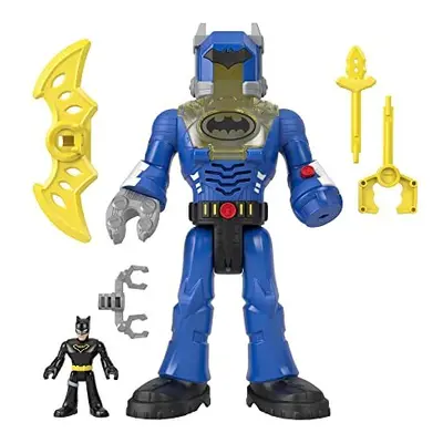 Imaginext DC Super Friends Batman Toys Insider & Exo Suit 12-Inch Robot with Lights & Sounds plu