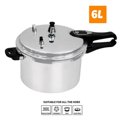 (6 Pressure Cooker) 3.5/6/7.5 Litre Home Dual Handle aluminum Pressure Cooker Kitchen Catering C