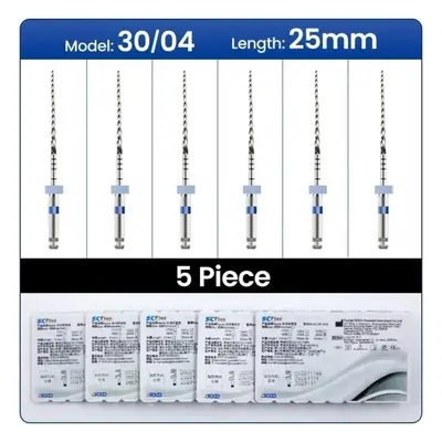 (as the picture, 25mm 04 boxs) Coxo Soco Plus Heat-activated Niti Root Canal Files Boxes Flexibl