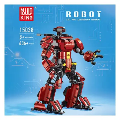 MOULD KING Creative Toys APP RC Controlled Motorized Crimson Robot Model High-Tech Building Bloc