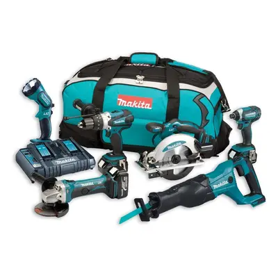 Makita DLX6072PT 18v Piece LXT Multi Tool Kit Lithium Ion Li-Ion - x 5.0AH