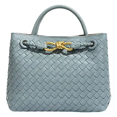 (Light Blue) Hobo Bags for Women Woven Tote Bag Woven Shoulder Bag Crossbody Satchel Bag Fashion