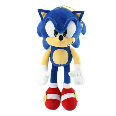 (Blue) Sonic The Hedgehog Plush Toys Knuckles Shadow Tails Cartoon Stuffed Doll Gift