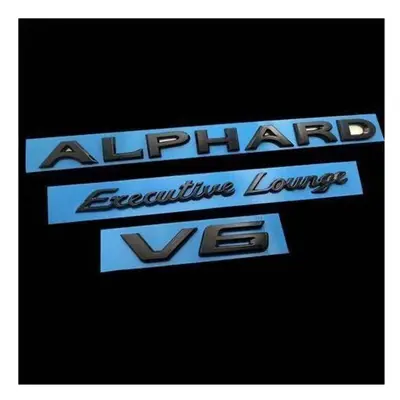 (1 Set Black) Car accessories Auto Sticker PVC Letter Executive Lounge ALPHARD V6 Adhesive