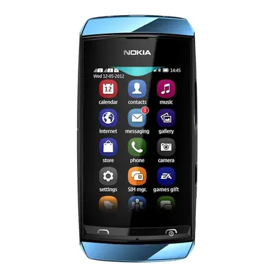 (blue, Simple set) Refurbished Nokia Original Nokia Asha Dual Sim Unlocked Feature Phone Mobile 