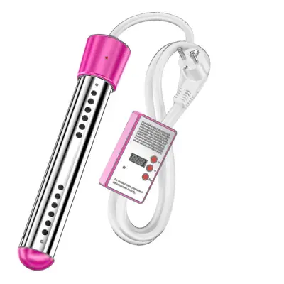 (pink, EU3000W) New Electric Submersible Water Heater 3000w Swimming Pool Rapid Heating Heating 