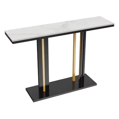 (White) Marble Console Table Sintered Modern Hallway Tables