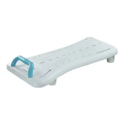 Aidapt White Width Adjustable Easy Clean Bath and Transfer Board with Handle to Fit Baths Betwee