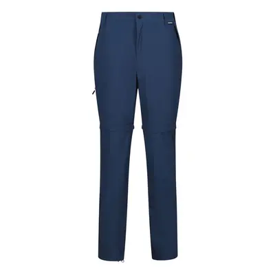 (36R, Moonlight Denim) Regatta Mens Travel Light Zip-Off Trousers