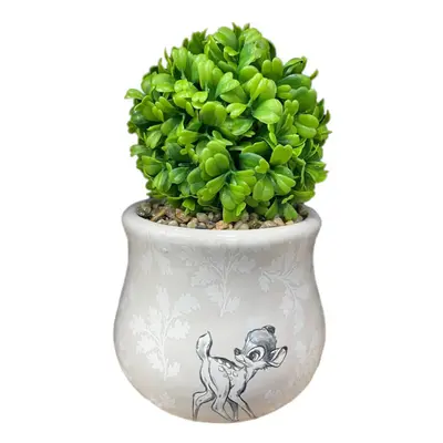 Disney Forest Friends Bambi Ceramic Planter w/ Faux Plant