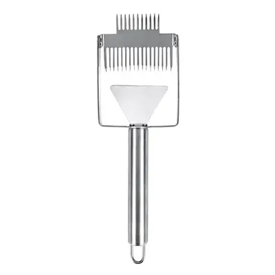 (Stainless Steel Handle) Stainless Steel Bee Hive Uncapping Honey Forks Scraper Handle Beekeepin