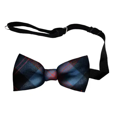 Mens Bow Tie Soft Wool Woven And Made in Scotland in Angus Ancient Tartan Adjustable Strap for E