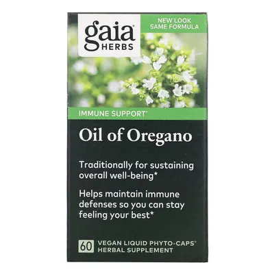 Gaia Herbs, Oil of Oregano, Vegan Liquid Phyto-Caps