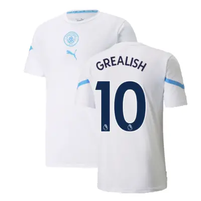 (3XL) Man City Pre Match Jersey (White) (GREALISH 10)