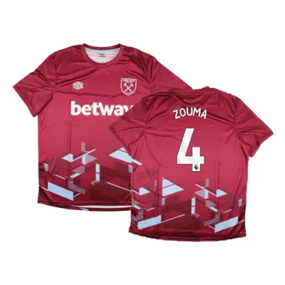 (L) West Ham Warm Up Jersey (Claret) (ZOUMA 4)