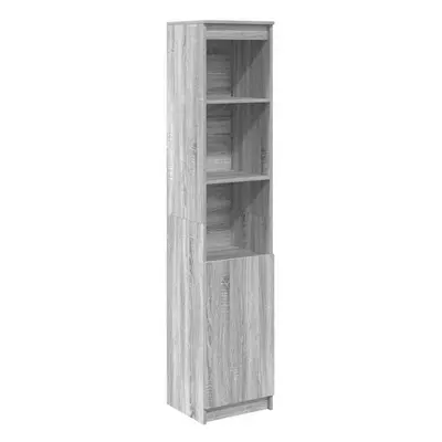 (grey sonoma, 37.5 cm) vidaXL Highboard Black Oak 37.5x35x180 cm Engineered Wood cabinet side ca