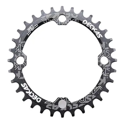 (Blue, 34T) Round Narrow Wide Chainring For MTB Mountain Road Bike 32T 34T Single Disc Bicycle C