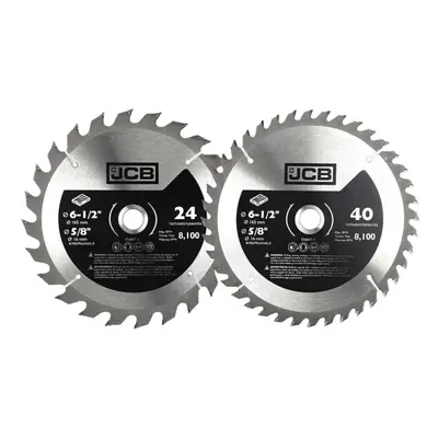 JCB piece 165mm TCT Wood Saw Blade Set