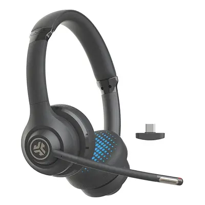 JLab Go Work 2nd Gen Wireless Headsets with Microphone - 55+H Computer Bluetooth Headset or USB 