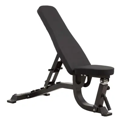 GYM MASTER GM2 Fully Adjustable Flat | Incline | Decline FID Weight Bench - Gunmetal with Nonsli