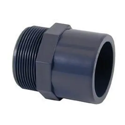 Certikin SPX090075300MTA | Size - x inch Grey PVC Pipe & Fittings - Metric > Grey Adaptor Nipple