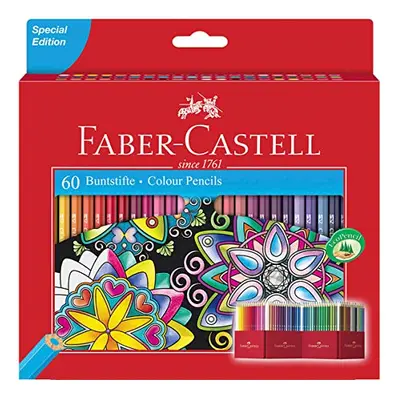 Faber-Castell Colour Pencils (Pack of 60),3.5 x 18.6 x cm; 399.16 Grams