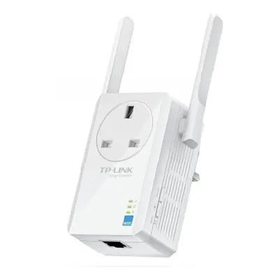 TP-LINK (TL-WA860RE) 300Mbps Wall-Plug Wifi Range Extender, AC Passthrough, LAN