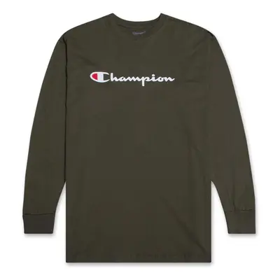 Champion Big and Tall Long Sleeve T-Shirt for Men - Jersey Cotton Men'