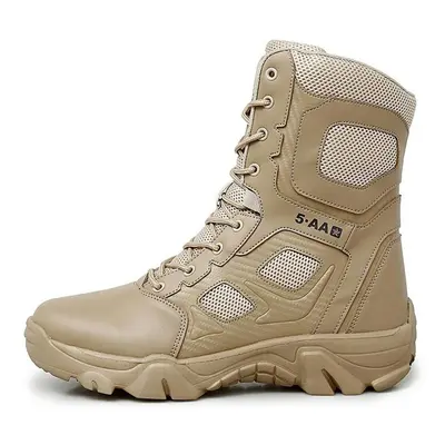 (beige, 44) New Men&apos;s Warm Non-slip Outdoor Winter Boots Casual Shoes