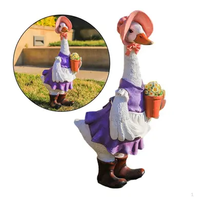 (Female Duck) Duck Figures Animals Set Model Toys For Miniature Fairy Garden Decoration Ornament