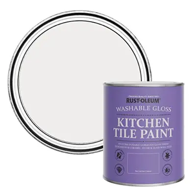 Purple Water-Resistant Kitchen Tile Paint in Gloss Finish - Fleur 750ml