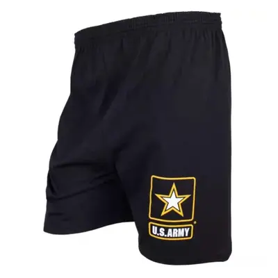 Men's Black Running Short - Army Star 2XL