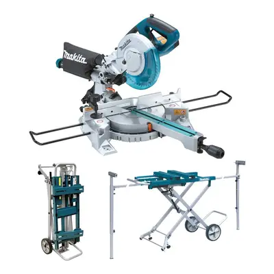 Makita LS0815FL 240v 216mm Sliding Compound Laser Mitre Saw Laser + Leg Stand