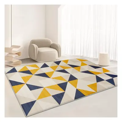 (160CMx230CM, Brio) Non-Slip Rugs Living Room Runner Printed Rug Carpet Mat