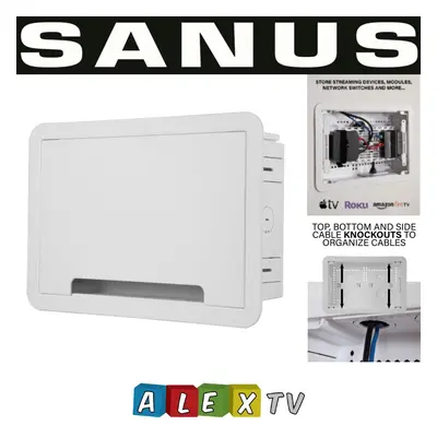 (9" Inch) SANUS 9" and 17" Inch TV In-Wall Media Box for various multipurposes applications