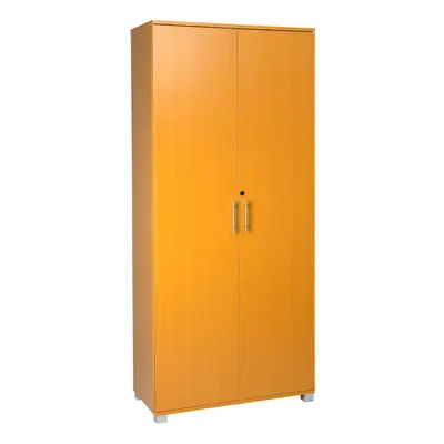 (Beech) Tall 180cm Office Storage Cupboard Locking Bookcase Filing Cabinet