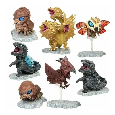 Godzilla Mini Action Figures 7Pcs Set Toys Gift