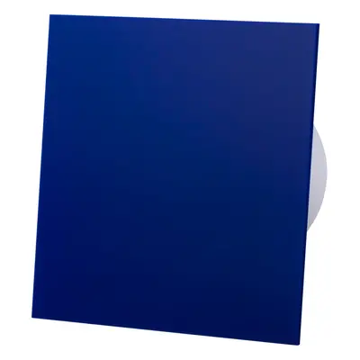 (Blue Acrylic Glass Front) Front Panel 100mm Standard Extractor Fan for Wall Ceiling Ventilation