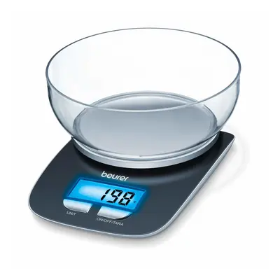 Beurer KS25 Kitchen Scales with Bowl and Illuminated Display