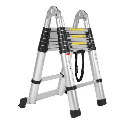 Multi-Purpose 5m Telescopic Ladder Extendable A-Frame Ladder