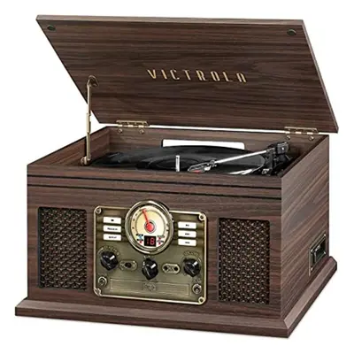 Victrola Nostalgic 6-in-1 Bluetooth Record Player & Multimedia Centre with Built-in Speakers | 3