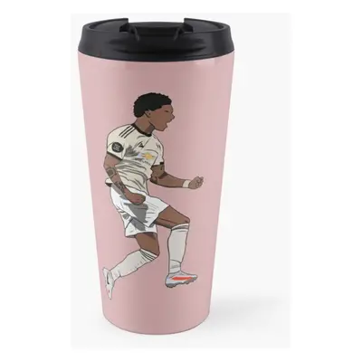 Coffee Mug Marcus Rashford Goal Celebration MUFC oz Stainless Steel Vacuum Insulated Tumbler Cup