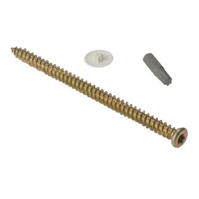 Forge CFS122 Concrete Frame Screw Torx Compatible High-Low Thread ZYP 7.5 x 122mm Box of