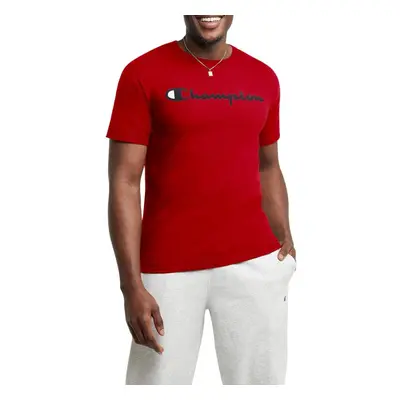 Champion Men's Classic Jersey Script T-shirt scarlet Small