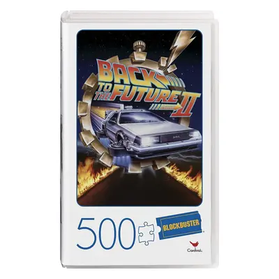 Back to the Future II Movie 500-Piece Puzzle in Plastic Retro Blockbuster VHS Video Case