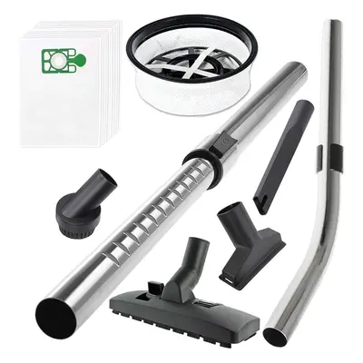 Telescopic Rod, Bent End Rod Handle, Tool Kit, Dustbags + Filter for NUMATIC Vacuum