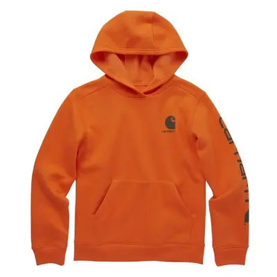 Carhartt Boys' Long Sleeve Hooded Sweatshirt Exotic Orange