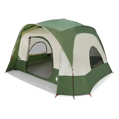 (green) vidaXL Family Tent Cabin 6-Person Green Waterproof tent garden tent