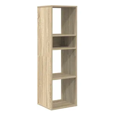 (sonoma oak) vidaXL Book Cabinet Highboard Book Rack Display Storage Shelf Engineered Wood