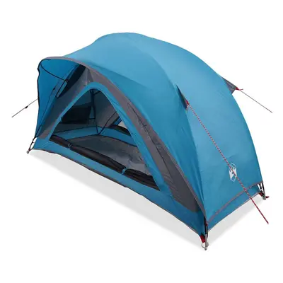 (blue) vidaXL Camping Tent 1-Person Blue Waterproof tent camping shelter